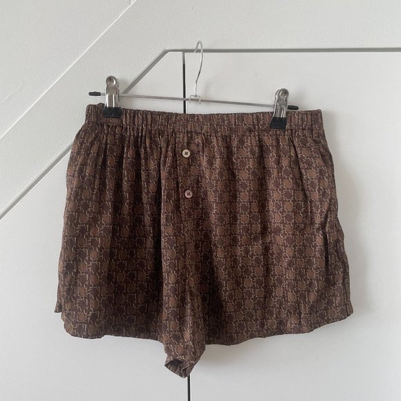L'Academie -- Brown Chain Boxer Shorts - Picture 3 of 5